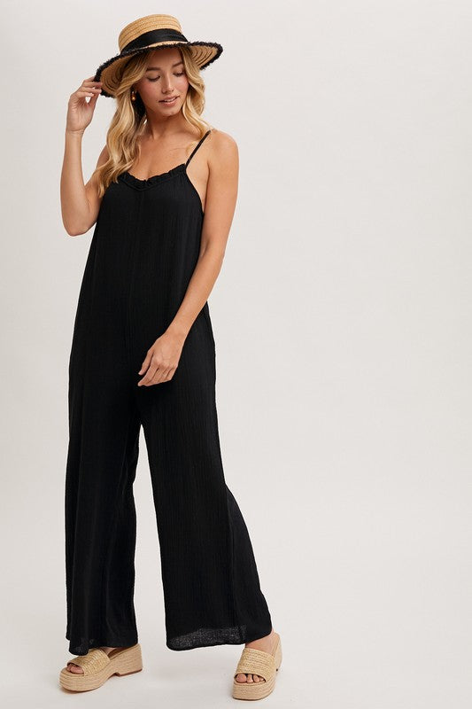 Sleeveless Scoop Back Jumpsuit