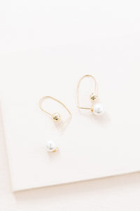 Pearl Hoop Earrings