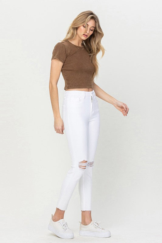 Flying Monkey—High Rise Crop Skinny Jeans