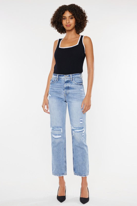 Kan Can High Rise 90's Boyfriend Jeans