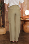 Satin Cargo Pants