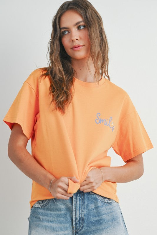 SMILE PRINTED TOP