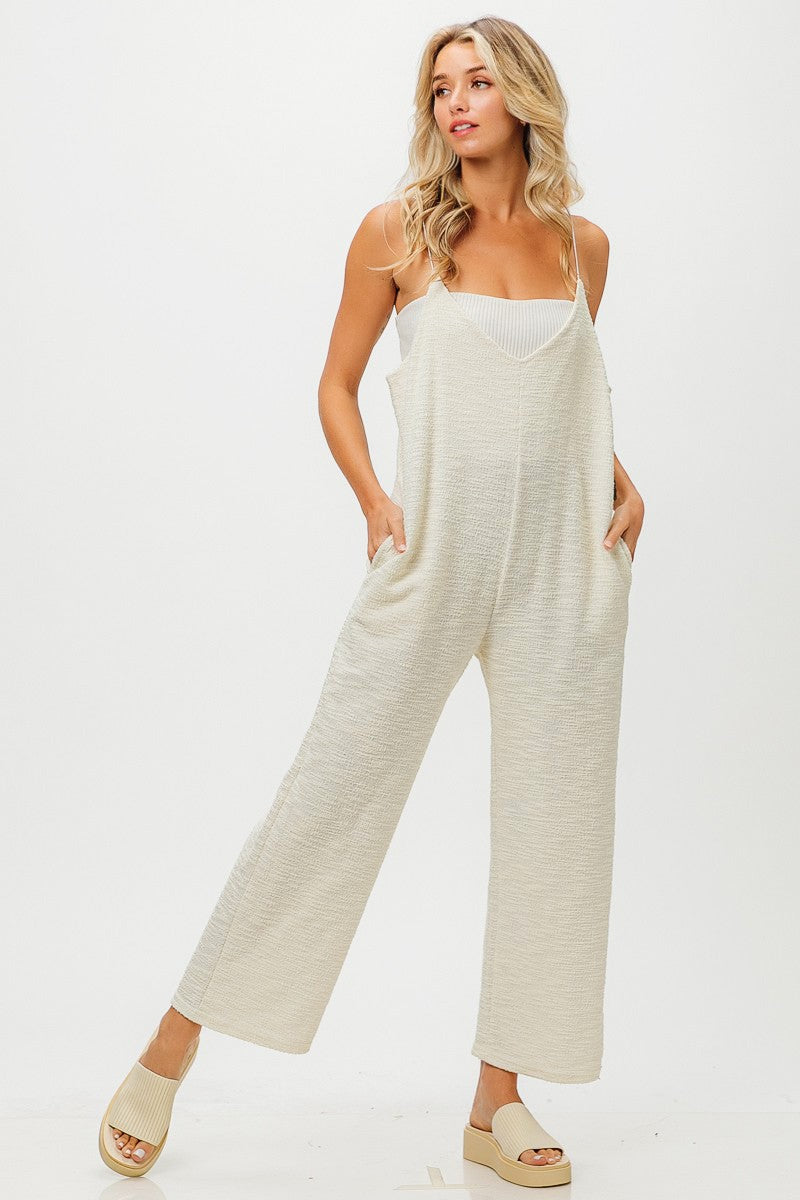 Tweed Knit Jumpsuit