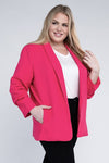 Hot in Pink Blazer Plus